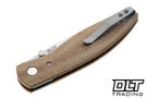 Three Rivers Manufacturing Atom MagnaCut - 3D Smooth Countoured - Natural Micarta