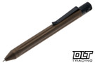 Nottingham Tactical TiButton Custom # 208 - Parker - Full Straight Flute - Right Hand Double Lock - Midnight Bronze Cerakote