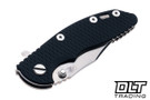 Hinderer 3" XM-18 Bowie 20CV - Stonewashed Titanium & Blade - Black G-10