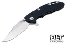 Hinderer 3" XM-18 Bowie 20CV - Working Finish Titanium - Stonewashed Blade - Black G-10