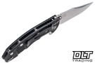 Hinderer 3" XM-18 Bowie 20CV - Working Finish Titanium - Stonewashed Blade - Black G-10