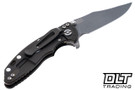 Hinderer 3" XM-18 Bowie 20CV - Battle Bronze Anodized Titanium - Working Finish Blade - Black G-10 - Back