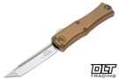 Microtech 1704M-10TA Hera II Mini T/E - Tan Handle - Stonewash Blade