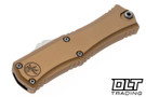 Microtech 1704M-10TA Hera II Mini T/E - Tan Handle - Stonewash Blade