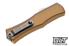 Microtech 1704M-10TA Hera II Mini T/E - Tan Handle - Stonewash Blade