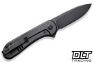 WE Knife Elementum 18062X-3 - Black Titanium - Black Stonewashed 20CV Blade