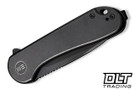 WE Knife Elementum 18062X-3 - Black Titanium - Black Stonewashed 20CV Blade