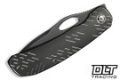 WE Knife Inmate 23096B-4 - Polished Gray Titanium - Stin Raindrops - Polished Gray 20CV Blade