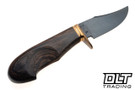 Fire Beard Forge Custom Clip Point Hunter - Silicone Bronze Guard - Wenge
