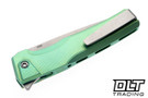 MachineWise Sonora - Brass Bolster - Lime Green Diamonds Titanium - Lightwash S90V Blade #1959