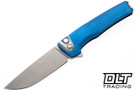 MachineWise Sonora - Raw Ti Bolster - Navy Sunray Titanium - Lightwash S90V Blade #1961