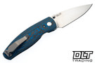 Three Rivers Manufacturing Neutron 2 MagnaCut - Linerlock - Electric Blue CamoCarbon - 3D Contoured