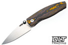 Three Rivers Manufacturing Neutron 2 MagnaCut - Linerlock - Sunset Orange CamoCarbon - 3D Contoured