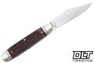 RoseCraft Blades Birchfield Camp Jack - Brown Jigged Bone - Satin 14C28N Blade
