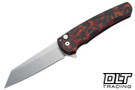 Pro-Tech Malibu Reverse Tanto - Del Fuego Handle - Stonewashed MagnaCut Blade