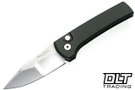 Pro-Tech Chaves Scapegoat - Green Handle - Mirror Polished Compound Ground Blade