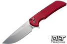 Pro-Tech Mordax - Red Handle - Stonewashed 20CV Blade