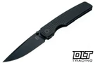 BergBlades Sweeney 2.0 - Stonewashed PVD Swirl Titanium - Stonewashed PVD MagnaCut Blade
