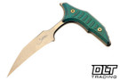 Microtech Bee - Antique Green Titanium Handle - Bronze Stonewash Blade - Marfione Select - 218-13MS1