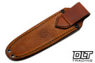 Skinbender Leather Medium Pouch Sheath - Brown Leather - OD Green Stitching