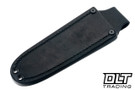 Skinbender Leather Medium Pouch Sheath - Black Leather - Black Stitching