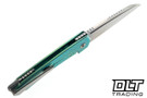 MachineWise Mojave - Distressed Lime Mosaic Titanium - Stonewash S90V Blade # 1167