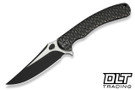 WE Knife Dracarys WE25061B-5 - Black Titanium - Two Tone M390 Blade