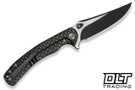 WE Knife Dracarys WE25061B-5 - Black Titanium - Two Tone M390 Blade