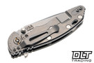 Hinderer 3.25" XM-18 MagnaCut Spanto - Stonewashed Titanium & Blade - OD Green G-10