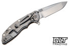 Hinderer 3.25" XM-18 MagnaCut Spanto - Stonewashed Titanium & Blade - Coyote G-10 - Back