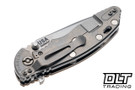 Hinderer 3.25" XM-18 MagnaCut Spanto - Stonewashed Titanium & Blade - Coyote G-10