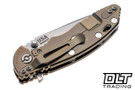 Hinderer 3.25" XM-18 MagnaCut Spanto - Bronze Anodized Titanium - Stonewashed Blade - Coyote G-10