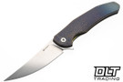 Herman Ishtar - Fade Titanium - Gold Hammered Accents - Shiny Stonewash MagnaCut Blade #0820