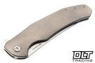 Herman Ishtar - Titanium - Blue Accents - Stonewash M398 Blade #0636