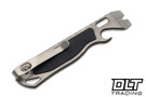 Lynch Northwest Open Door Policy v1.i Prybar - Stonewash Titanium - Black Micarta Inlay