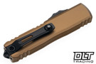 Microtech UTX-85 Gen IV D/E - Tan Handle - Black Blade - 12324-1TA