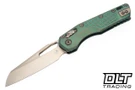 Microtech MSI - Antique Green Titanium Frag Handle - Bronze Stonewash Blade - Marfione Select - 210-13FRMS1