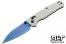 Kershaw Bel Air 6105WBLU - Wampa White Aluminum - Blue PVD MagnaCut Blade