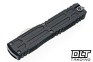 Microtech Ultratech EX-ZBP Interceptor - Black Handle - Stonewash Blade - Signature Series - 1117EX-10S