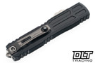 Microtech Ultratech EX-ZBP Interceptor - Black Handle - Stonewash Blade - Signature Series - 1117EX-10S