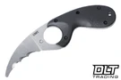 CRKT Bear Claw Fixed Blade - Black GFN Handle - Stonewash Veff Serrated AUS 8 Blade