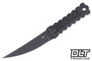 CRKT HZ4 Fixed - Black Textured G-10 - Titanium Nitride SK-5 Blade - Kydex Sheath