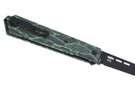 CRKT Zephyr Linerlock - Marbled Black & Green G-10 - Black 14C28N Blade
