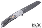 CRKT Fortuitous Linerlock - Black Titanium - Black Stonewash MagnaCut Blade