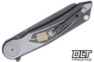 CRKT Fortuitous Linerlock - Black Titanium - Black Stonewash MagnaCut Blade