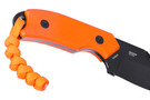 CRKT Razel Fixed - Orange G-10 - Black Oxide D2 Blade - Top Veff Serrations