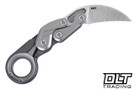 CRKT Provoke Karambit - Silver Aluminum - Satin D2 Blade