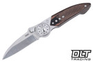 CRKT Walker Blade Lock - Stainless Handle - G-10 Overlay - Satin 14C28N Blade