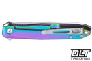 CRKT Facet Flipper - Iridescent Stainless Steel - Satin 12C27 Blade