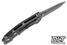 Hinderer 3.25" XM-18 MagnaCut Spanto - Working Finish Titanium & Blade - Black G-10